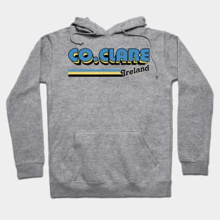 County Clare / Irish Retro County Pride Design Hoodie